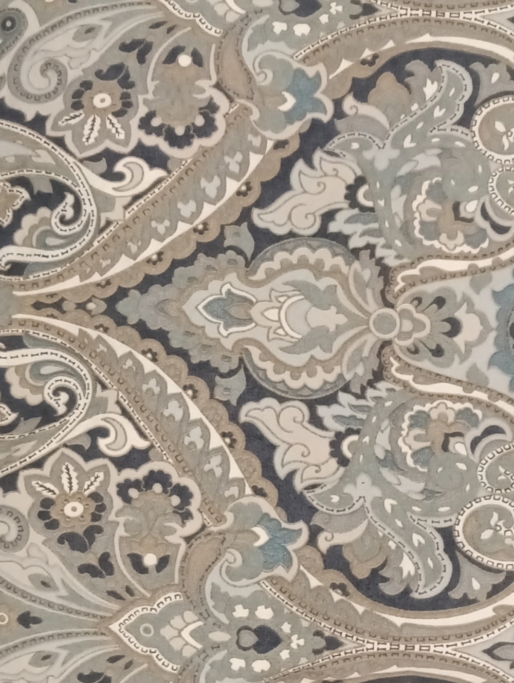 Pottery Barn MacKenna Paisley Full Percale Duvet Cover